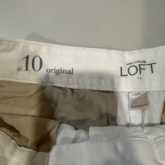 Loft Women's White Shorts size 10 - Picture 3 of 6